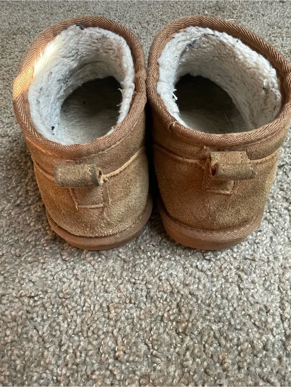 Dream Pairs Tan Suede Winter Pull-On Boots with Cozy Lining